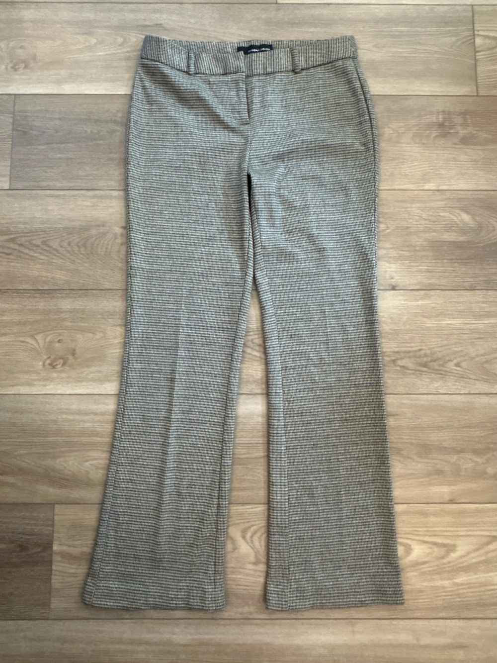 Amanda + Chelsea Size 4 Houndstooth Straight Leg Career Dress Pants